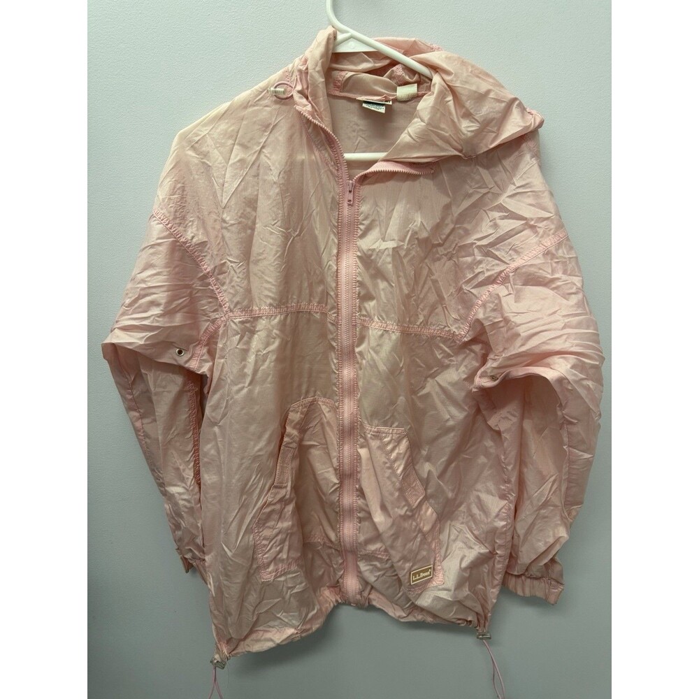 Women’s LL Bean Pale Pink Windbreaker Size Small